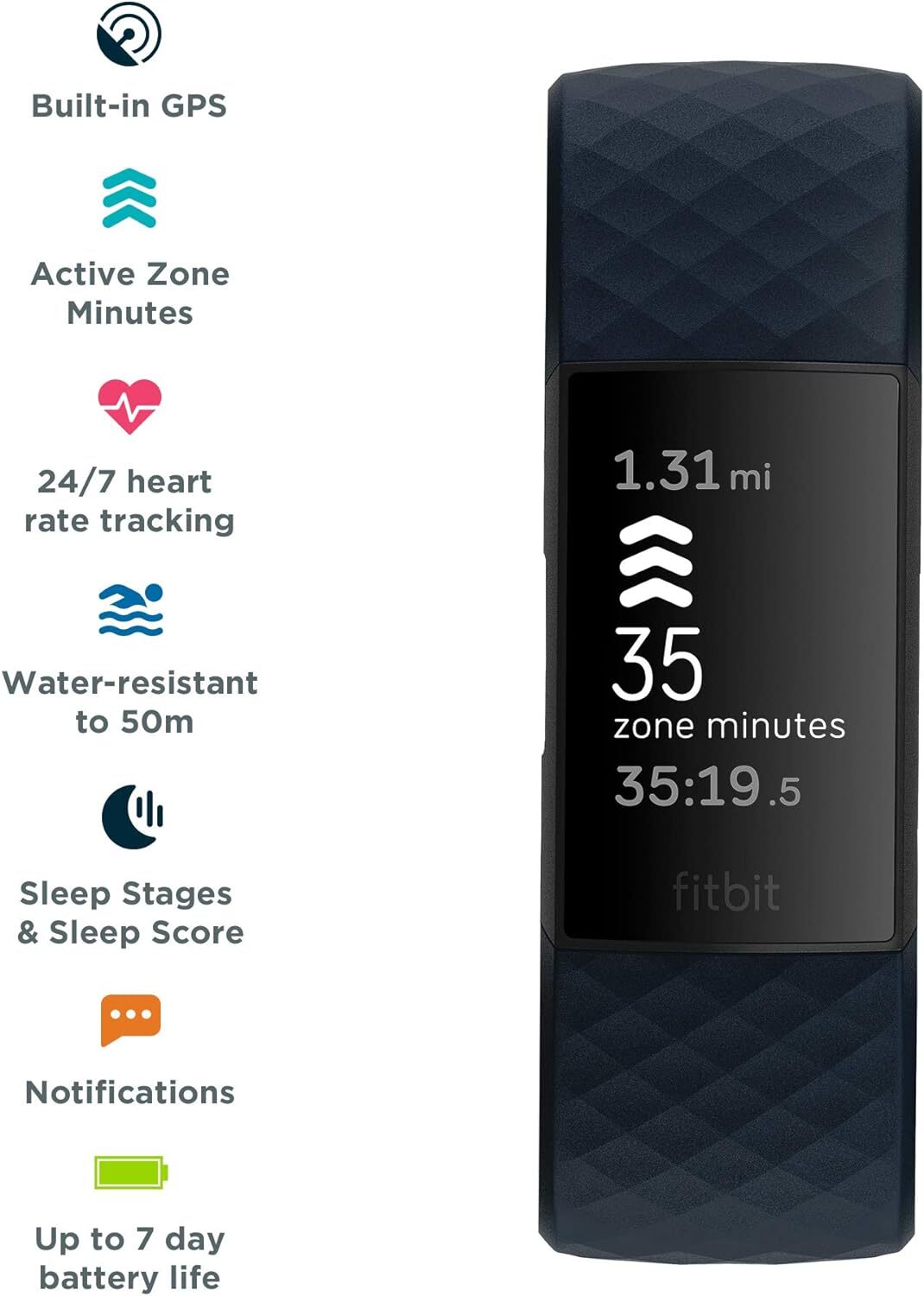Fitbit Charge 4 Storm Blue