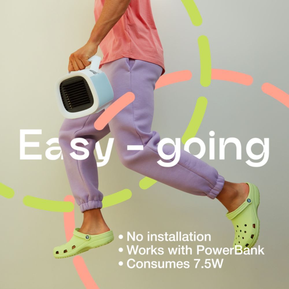 Evapolar evaCHILL Personal Evaporative Air Cooler and Humidifier Urban Gray