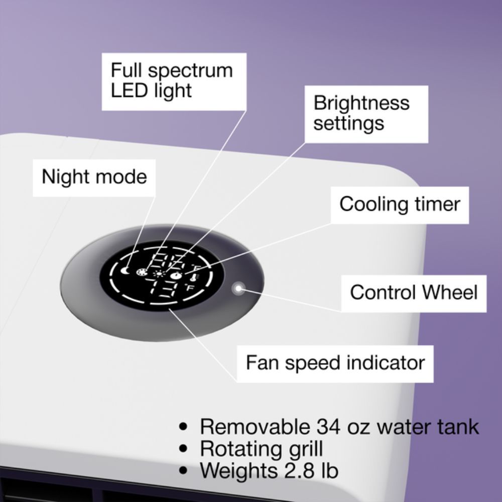 Evapolar evaLIGHT plus Personal Air Cooler and Humidifier Black