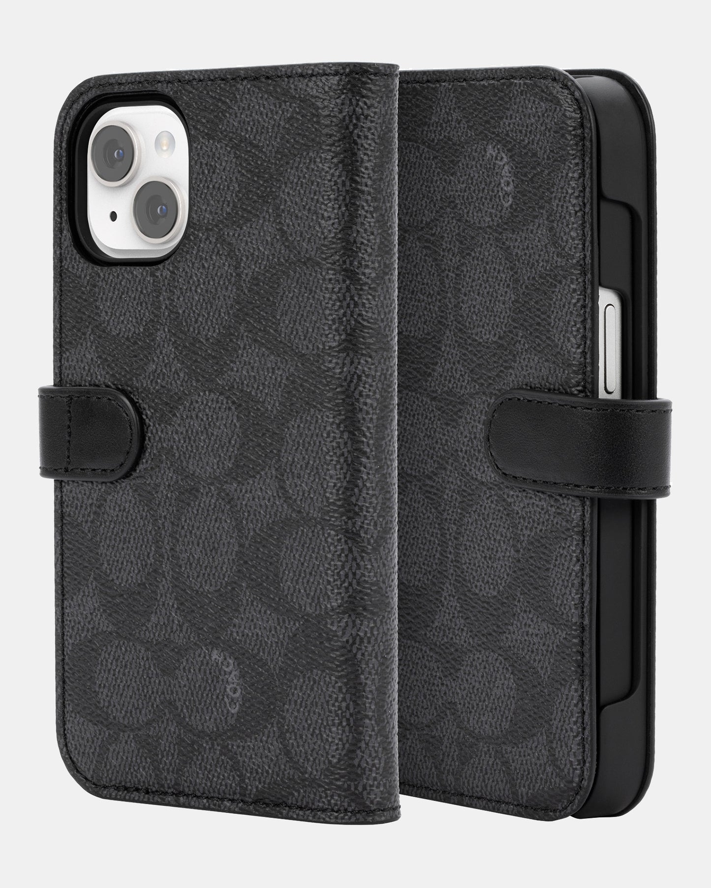 Coach iPhone 14 Folio Black Folio Signature C Black
