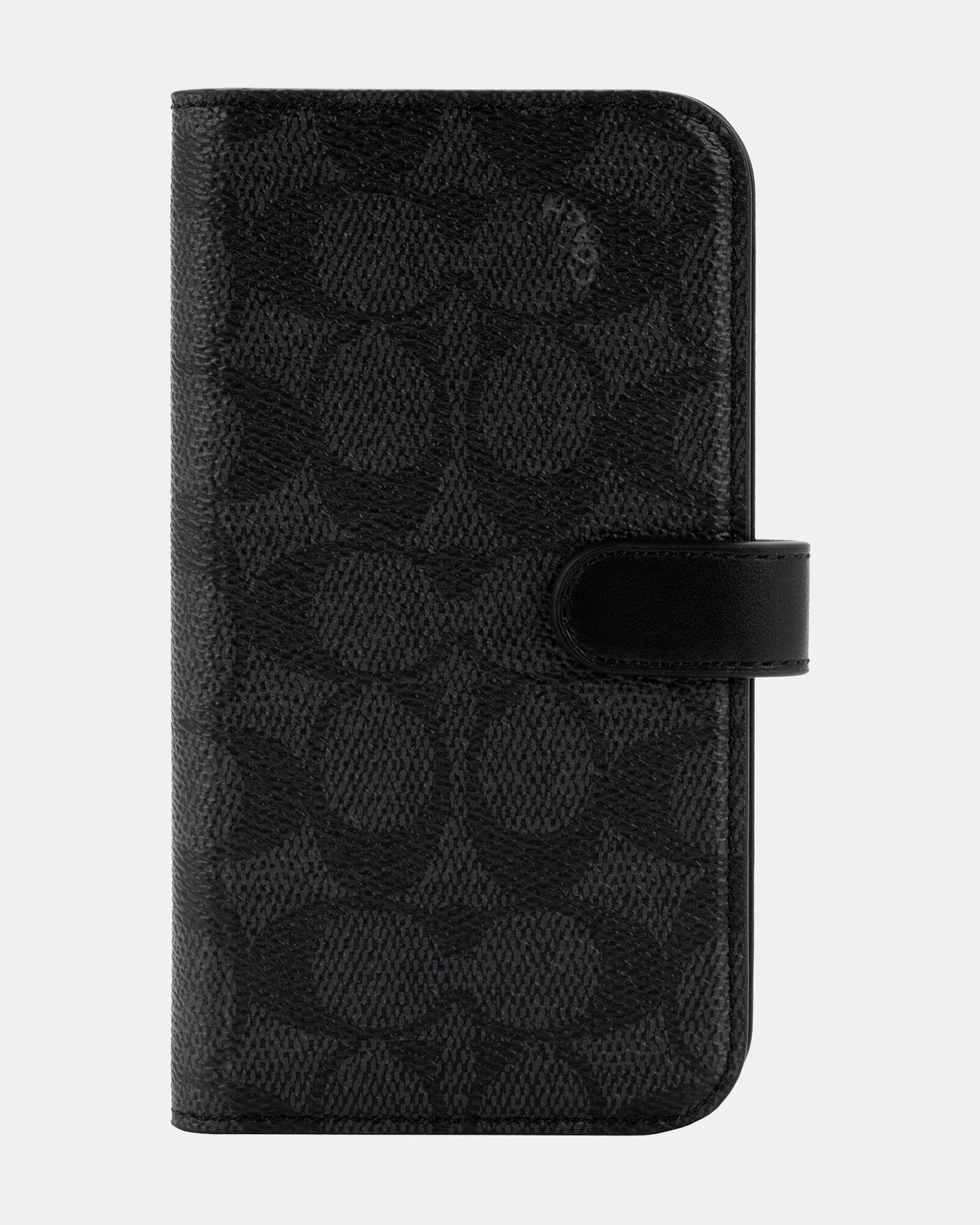 Coach iPhone 14 Folio Black Folio Signature C Black