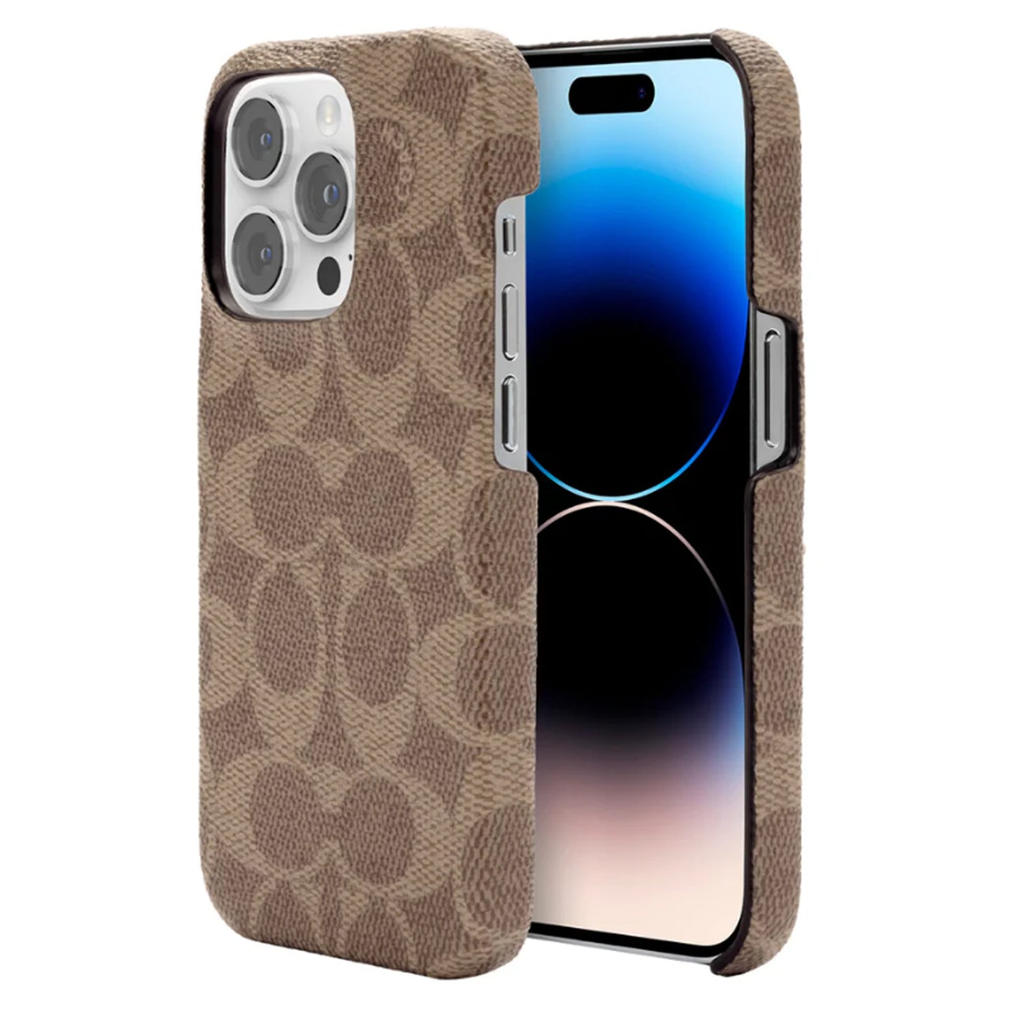 Coach iPhone 14 Pro Slim Wrap Slim Wrap Signature C Tan