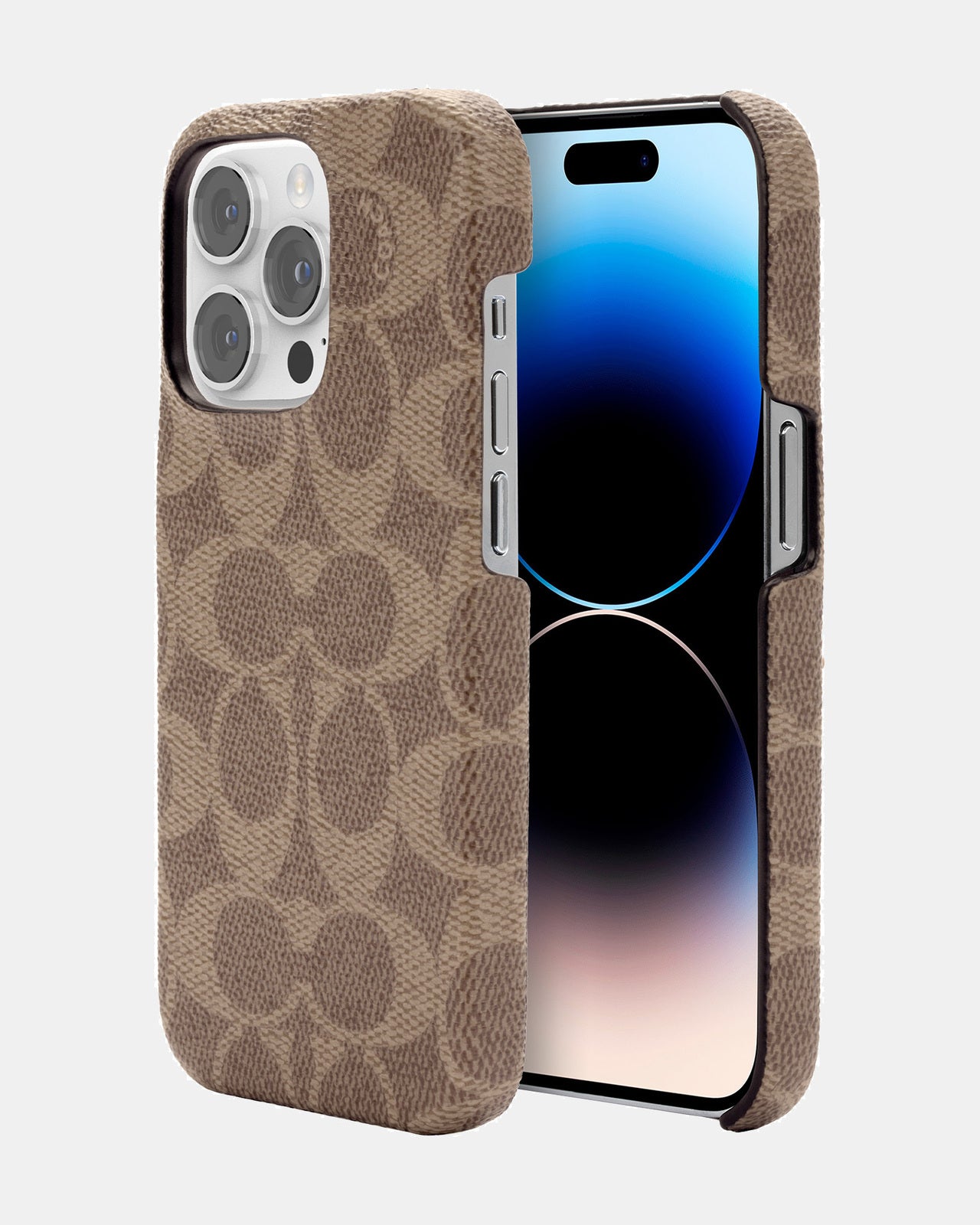 Coach iPhone 14 Pro Slim Wrap Slim Wrap Signature C Tan