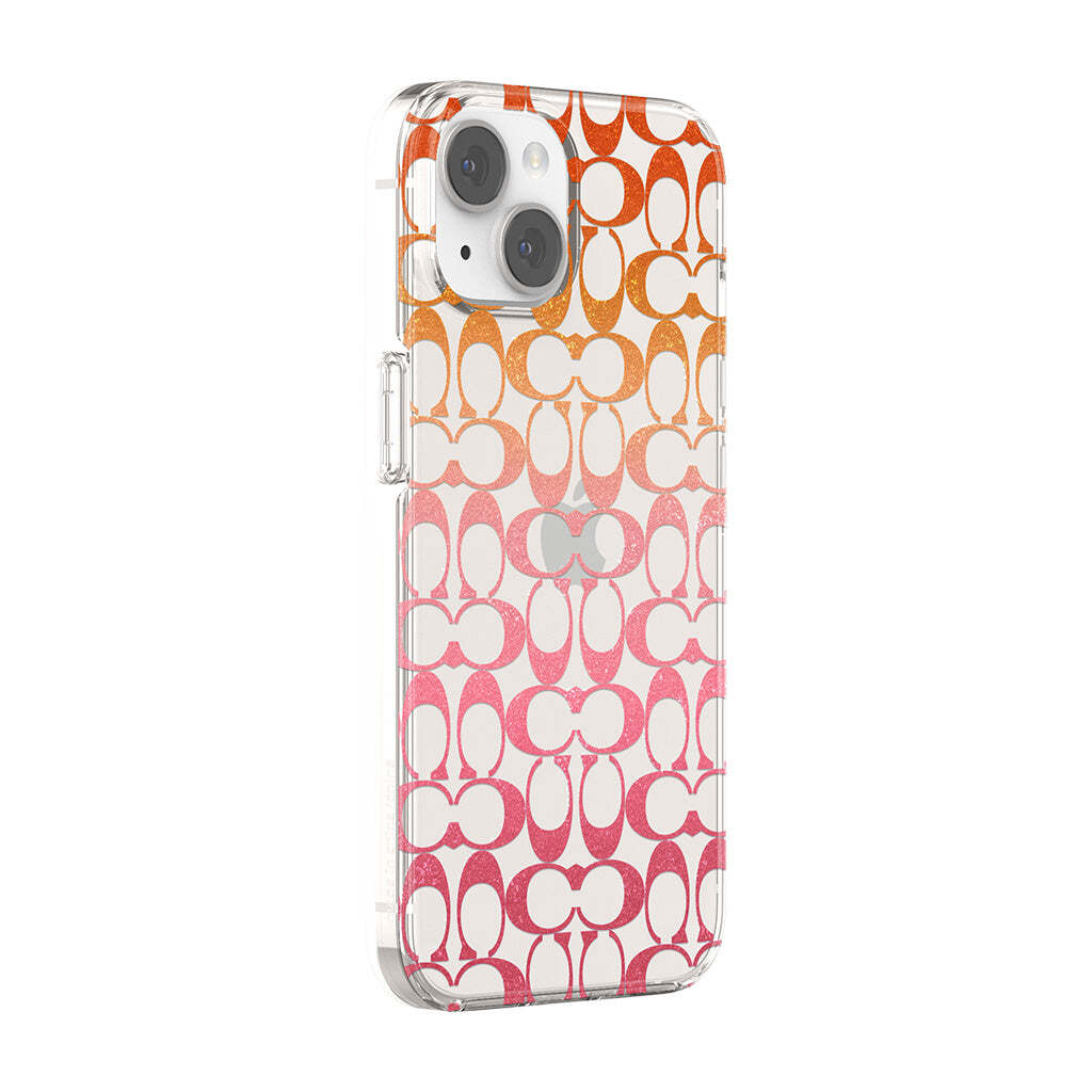 Coach iPhone 14 Protective Protective Signature C Pink