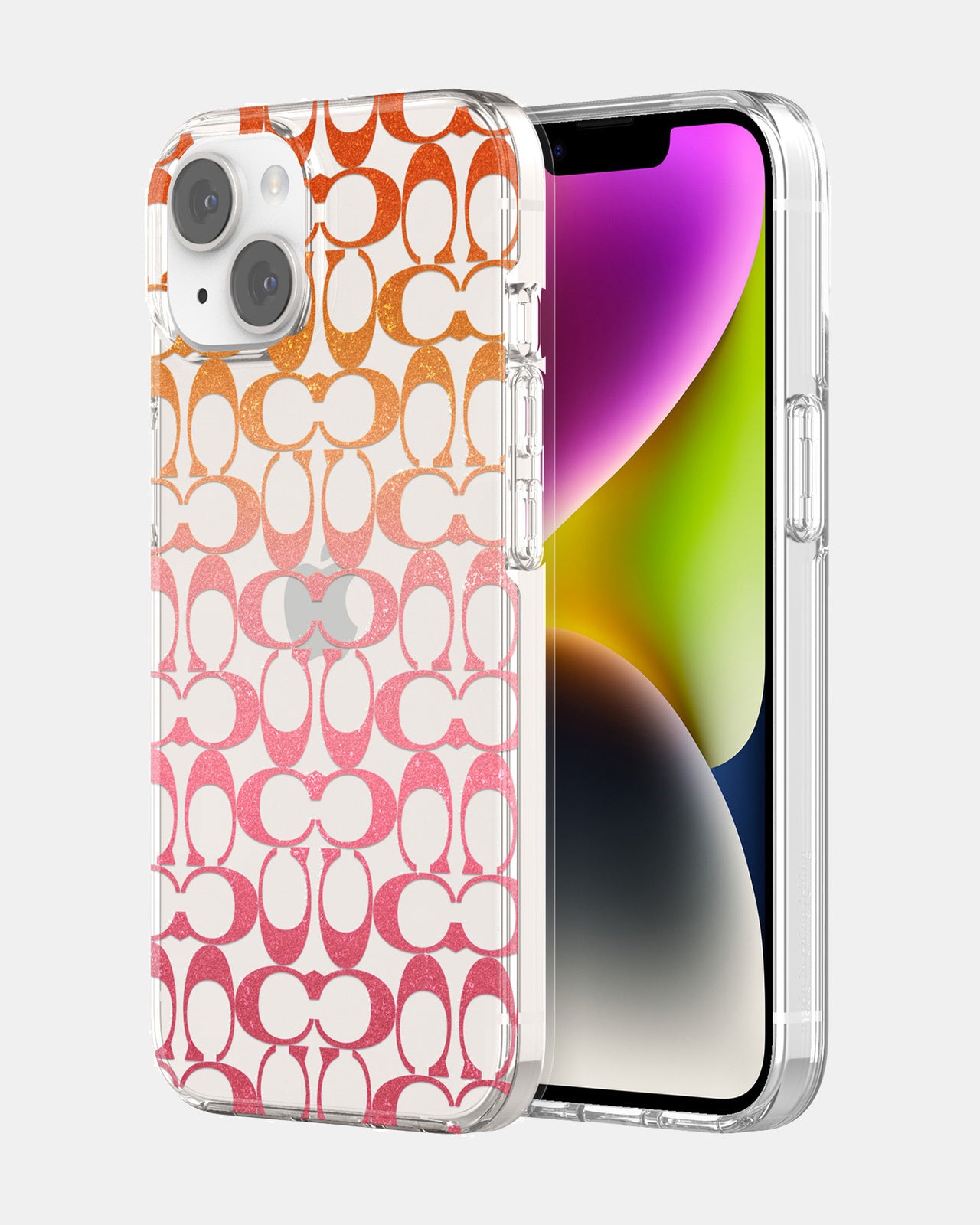 Coach iPhone 14 Protective Protective Signature C Pink