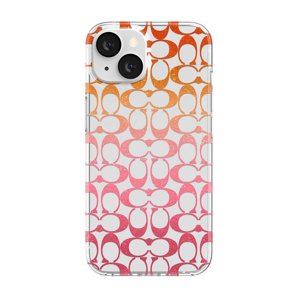 Coach iPhone 14 Protective Protective Signature C Pink