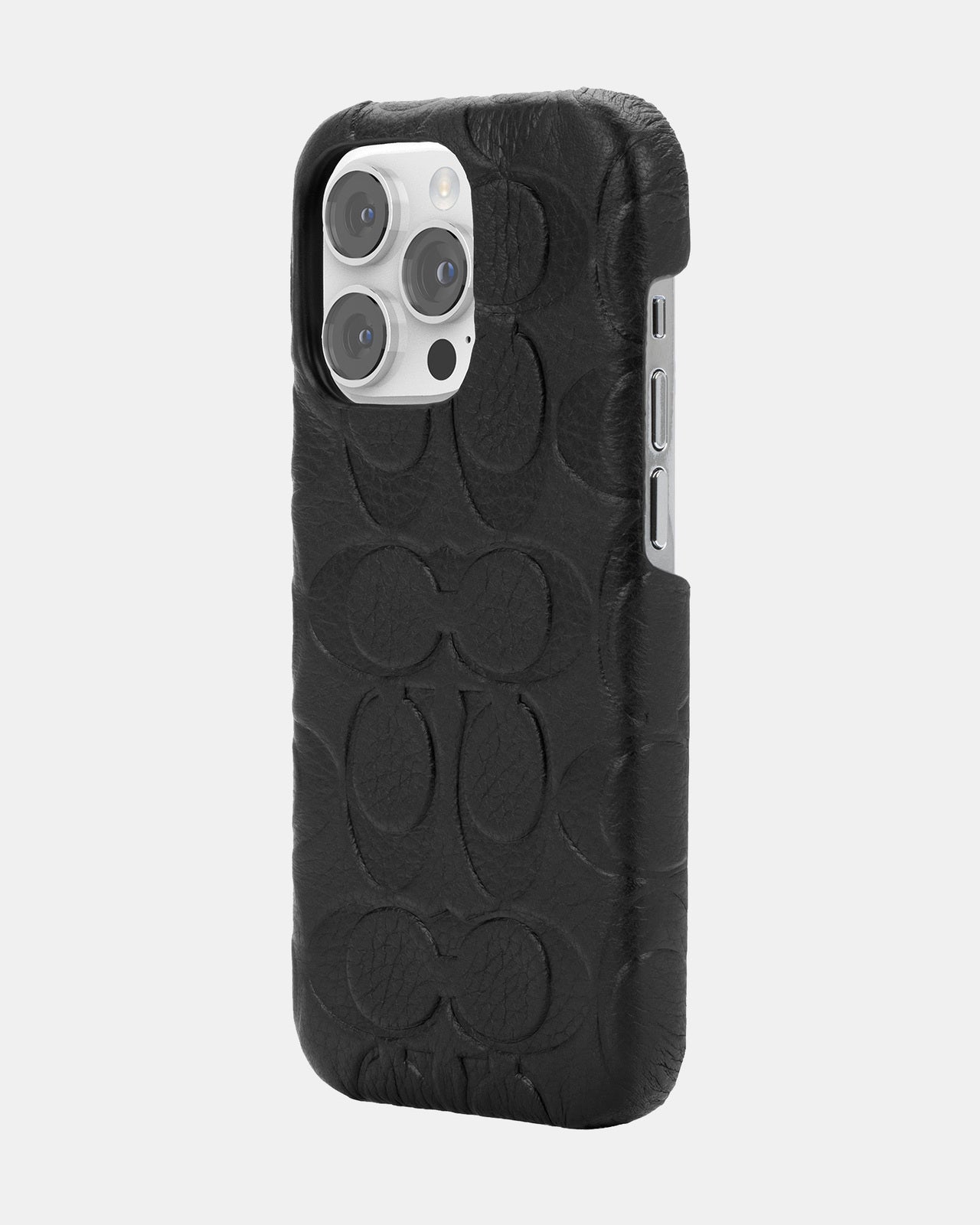 Coach iPhone 14 Pro Leather Slim Wrap Black Emboss