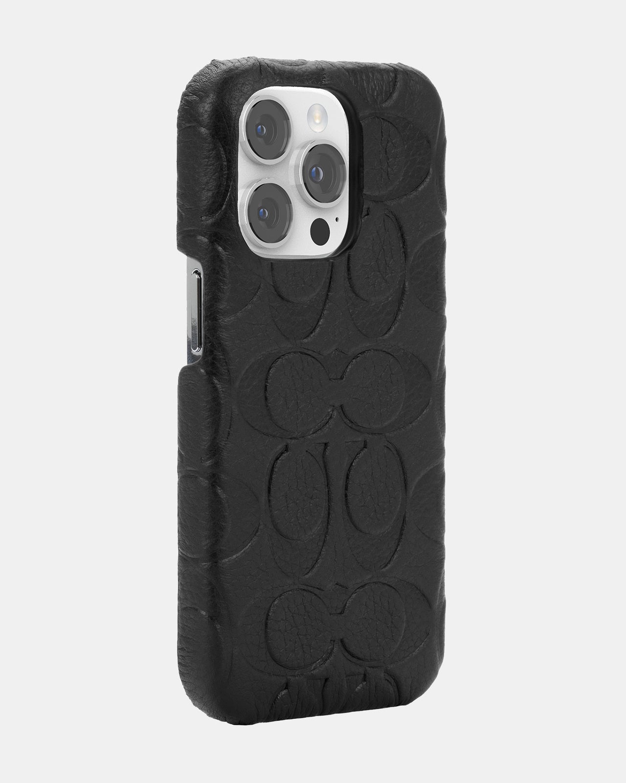 Coach iPhone 14 Pro Leather Slim Wrap Black Emboss