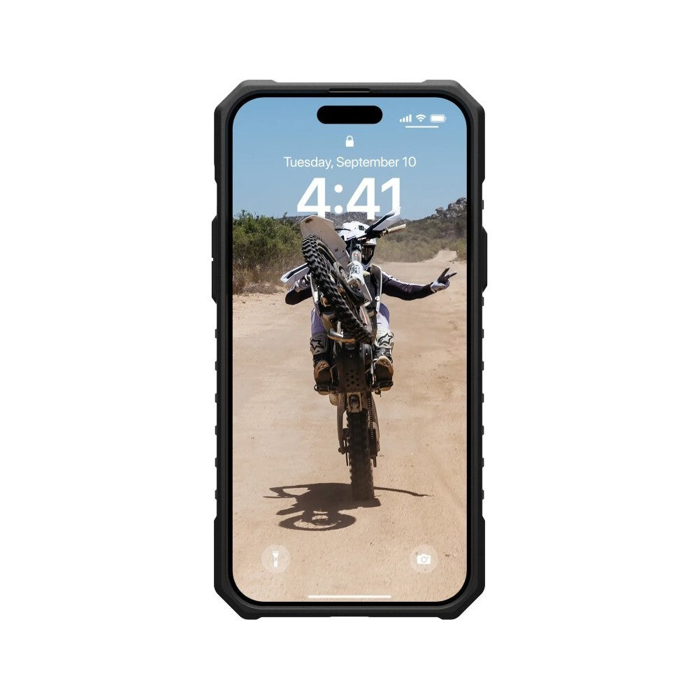 UAG phone case for iPhone 15 Clear Pathfinder Magsafe Ash