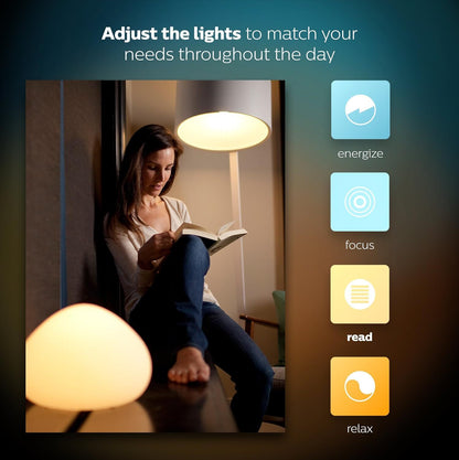 Philips Hue Starter Kit Edison 3 Bulbs + Bridge Multi-coloured 10W