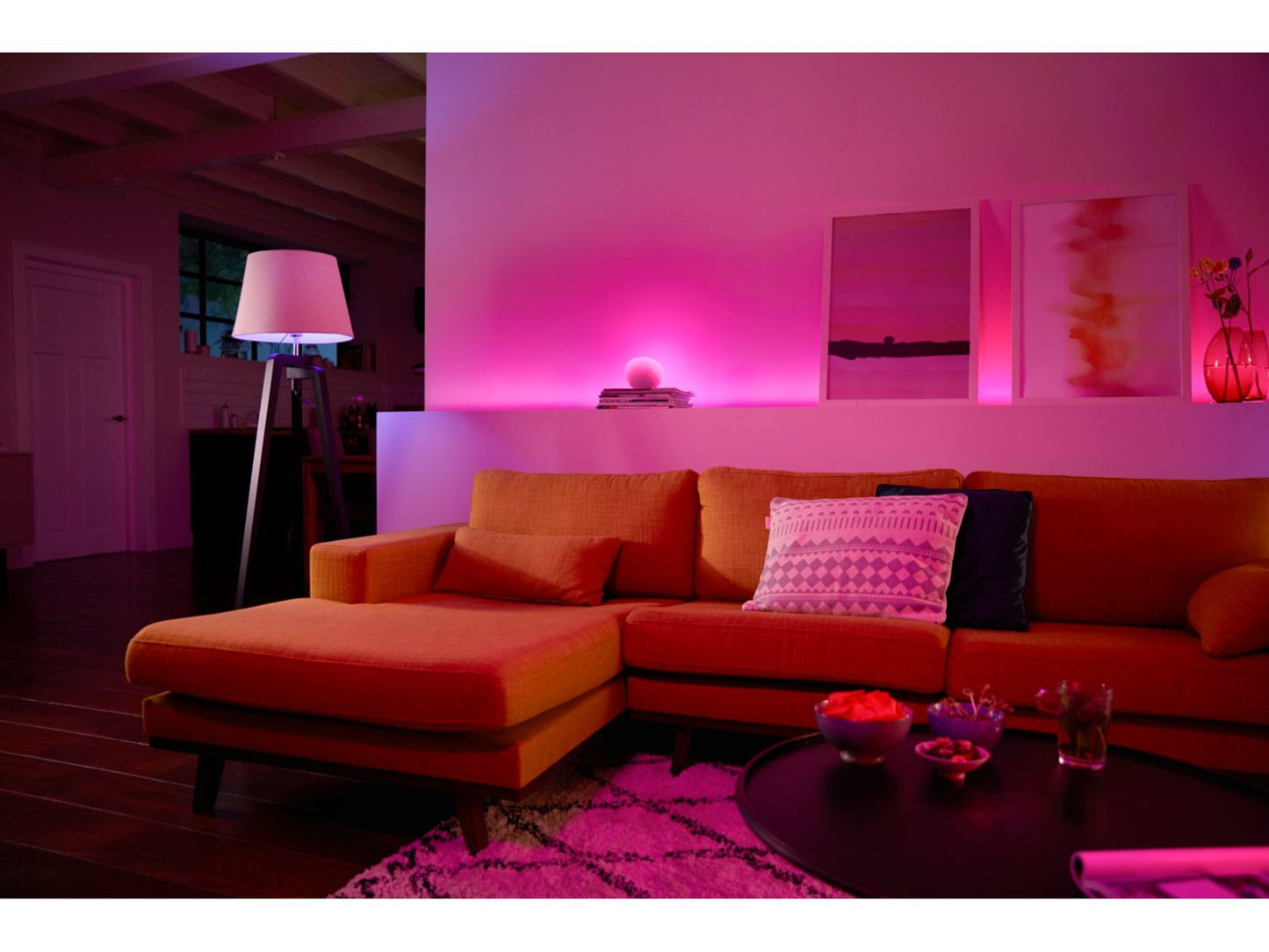 Philips Hue 10W Colour Edison Base Single Bulb Multi-Coloured