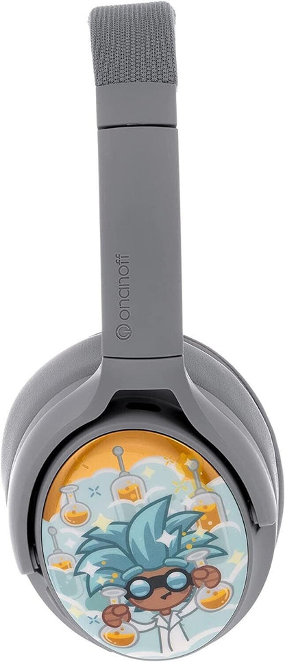 BuddyPhones Cosmos+ Bluetooth Noise Cancelling Headphone For Kids (Grey Matter)