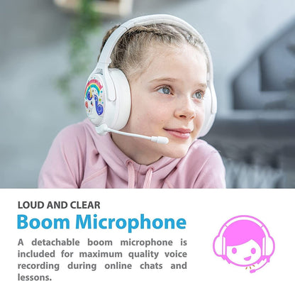 BuddyPhones Cosmos+ Bluetooth Noise Cancelling Headphone For Kids (Grey Matter)