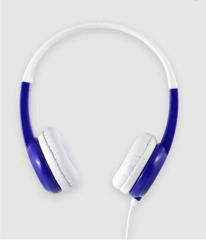 BuddyPhones DiscoverFun no BuddyJack Volume-Limiting Kids Wired Headphones, Blue