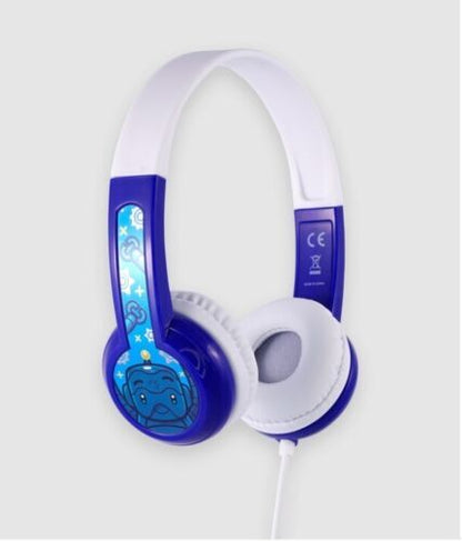 BuddyPhones DiscoverFun no BuddyJack Volume-Limiting Kids Wired Headphones, Blue