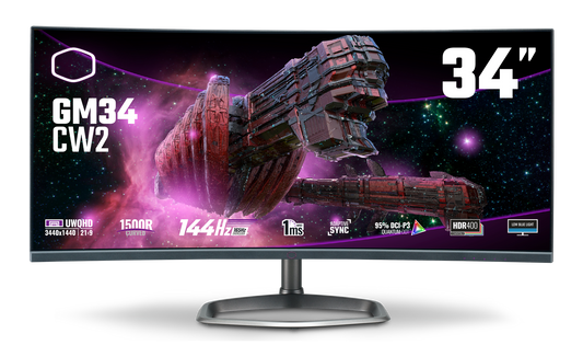 Coolermaster 34" (refurbished) Curved Gaming Monitor Black