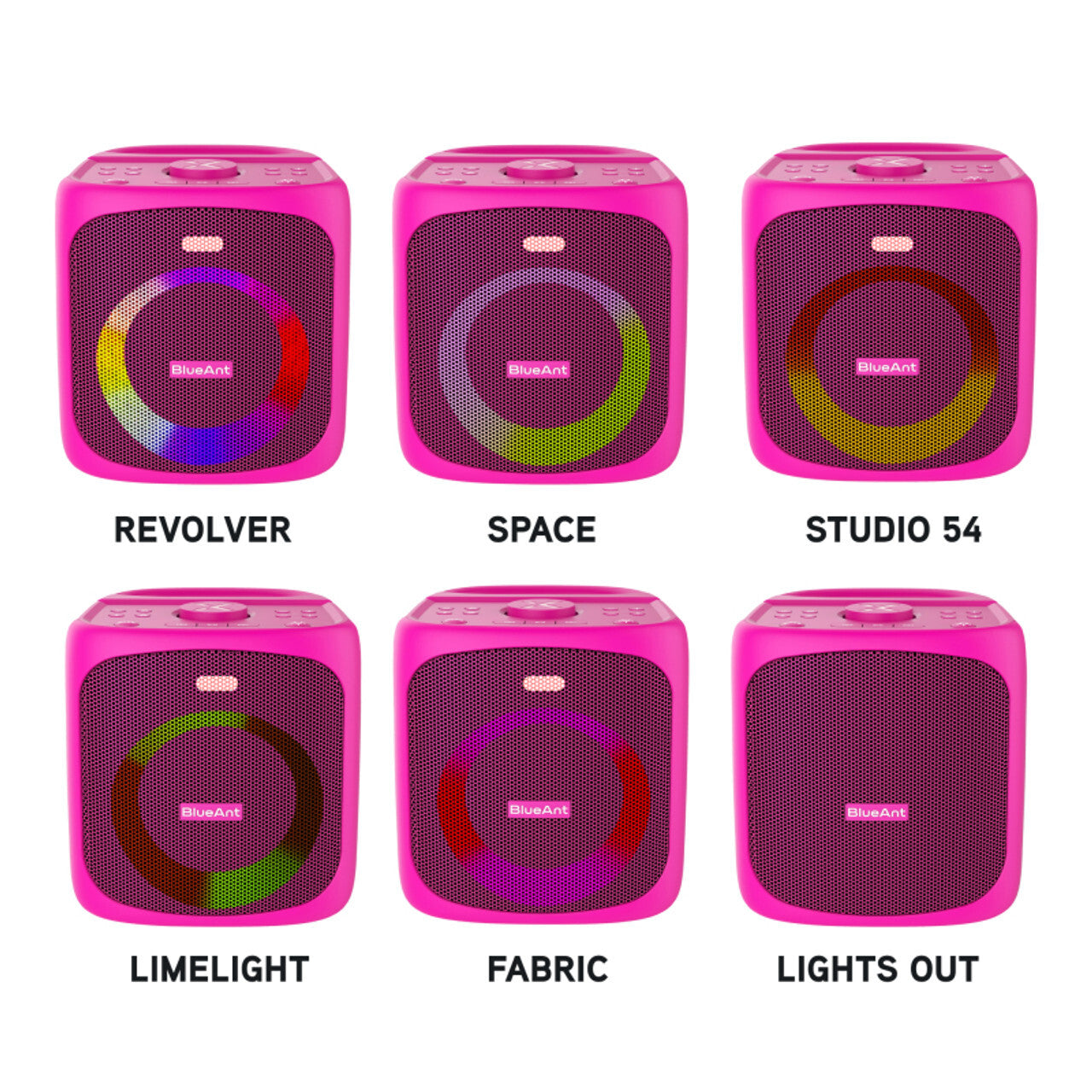 BlueAnt X4 Portable 50W Bluetooth Party Speaker Pink