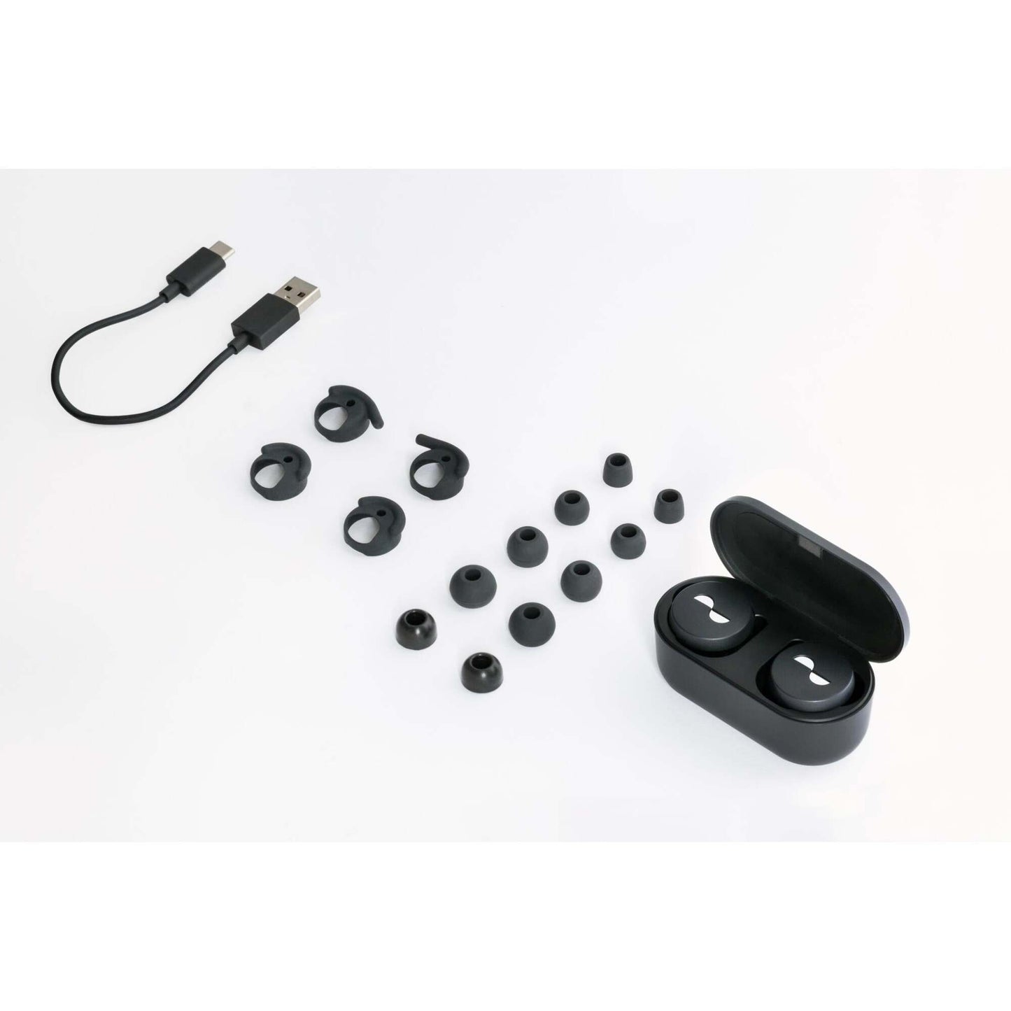 NuraTrue Wireless Earbuds Noise Cancelling Black