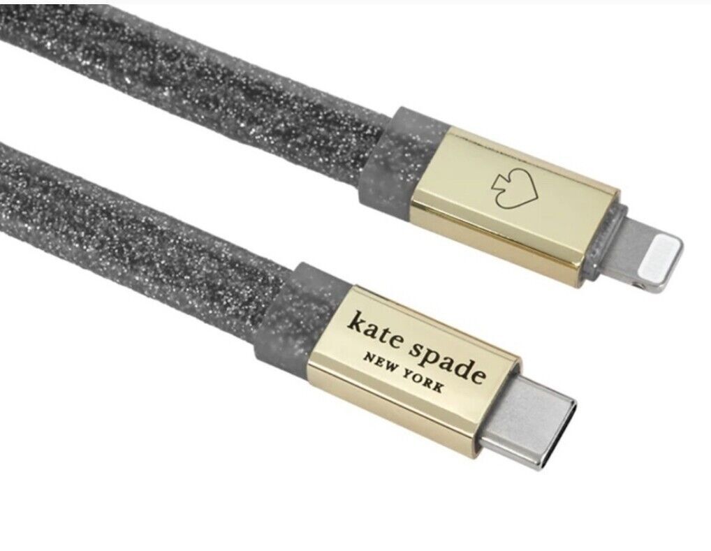 KSNY Jelly USB-C to Charging Cable 3FT Black/Gold