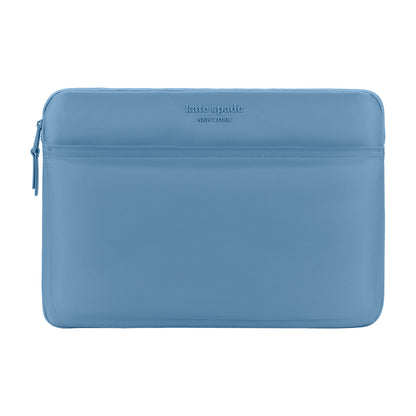 KSNY 14" Laptop Puffer Sleeve Dusty Blue