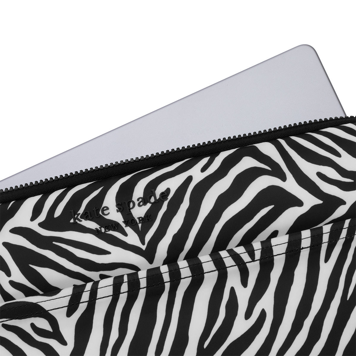 KSNY 14" Laptop Puffer Sleeve Zebra