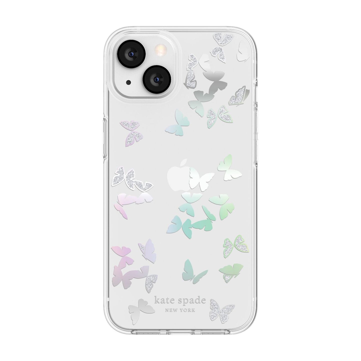 KSNY iPhone 13 Protective Hardshell Butterfly Cluster Iridescent