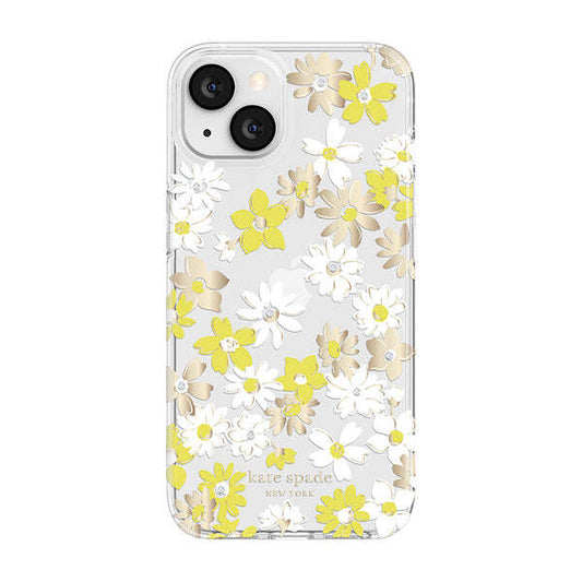 KSNY iPhone 13 Protective Hardshell Yellow Floral Medley