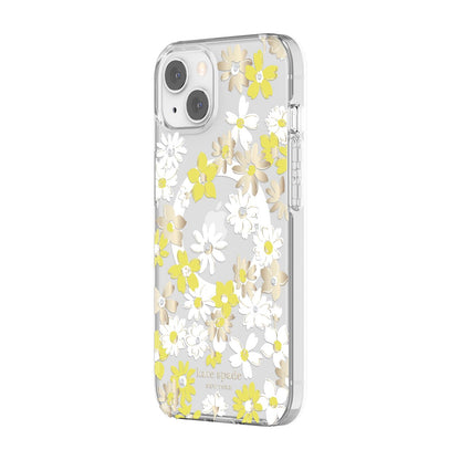 KSNY iPhone 13 Protective Hardshell MagSafe Yellow Floral Medley