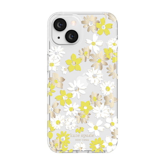 KSNY iPhone 13 Protective Hardshell MagSafe Yellow Floral Medley