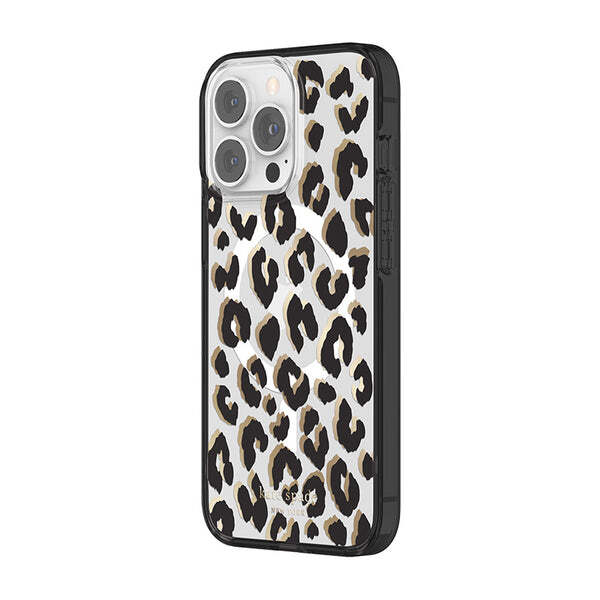 KSNY iPhone 13 Pro Protective Hardshell MagSafe City Leopard Black