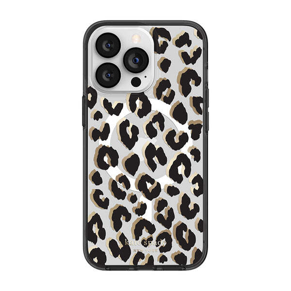 KSNY iPhone 13 Pro Protective Hardshell MagSafe City Leopard Black