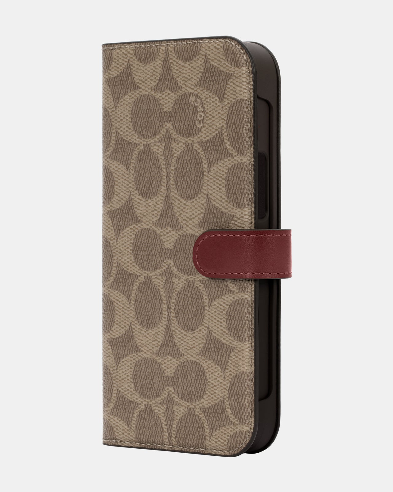 Coach Apple iPhone 12/13 Pro Max Folio Signature C Khaki