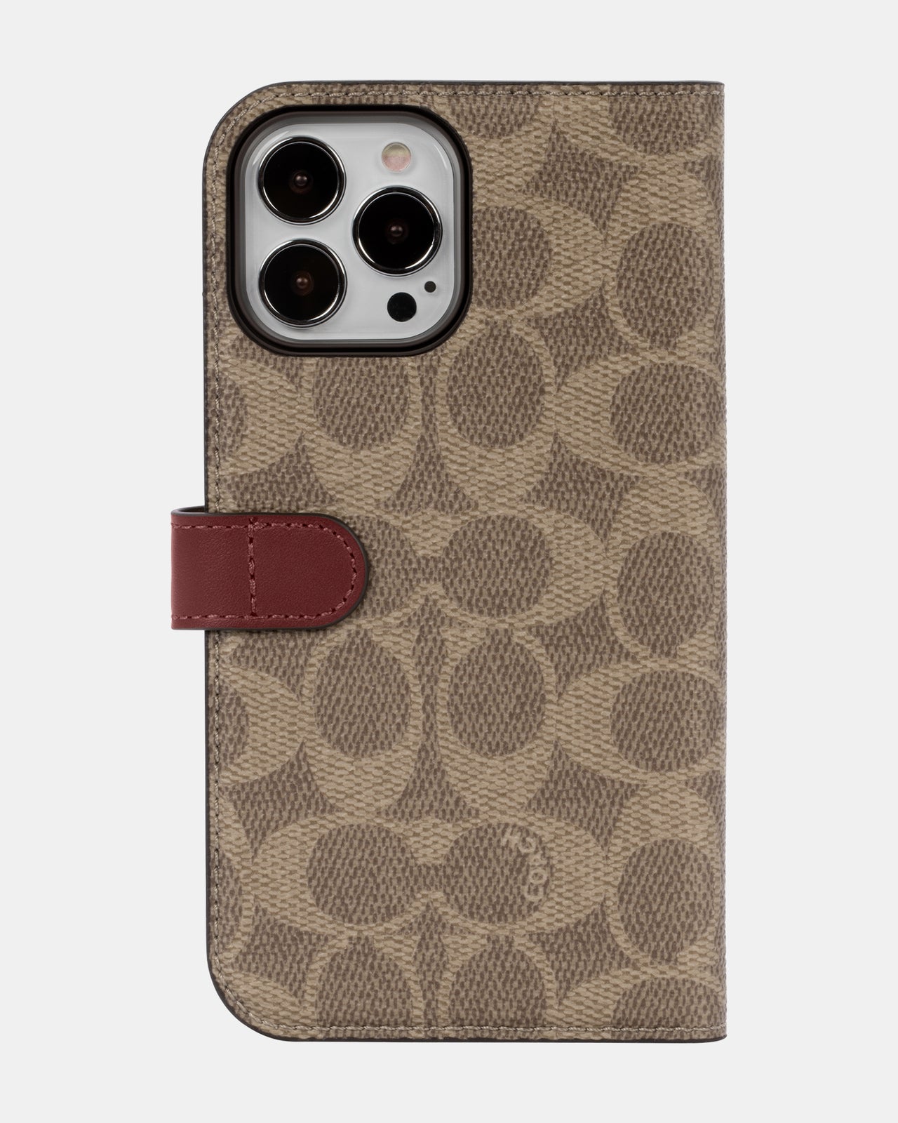 Coach Apple iPhone 12/13 Pro Max Folio Signature C Khaki