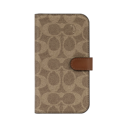 Coach Apple iPhone 12/13 Pro Max Folio Signature C Khaki