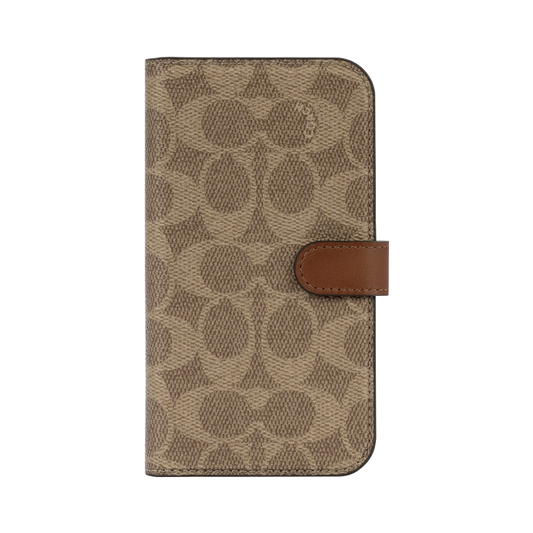 Coach Apple iPhone 12/13 Pro Max Folio Signature C Khaki