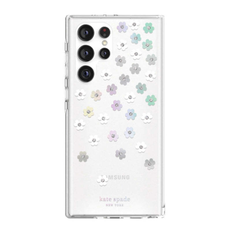 kate spade new york Phone Case for Galaxy S22 Ultra Defensive Hardshell Flower Print