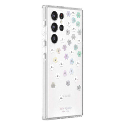 kate spade new york Phone Case for Galaxy S22 Ultra Defensive Hardshell Flower Print