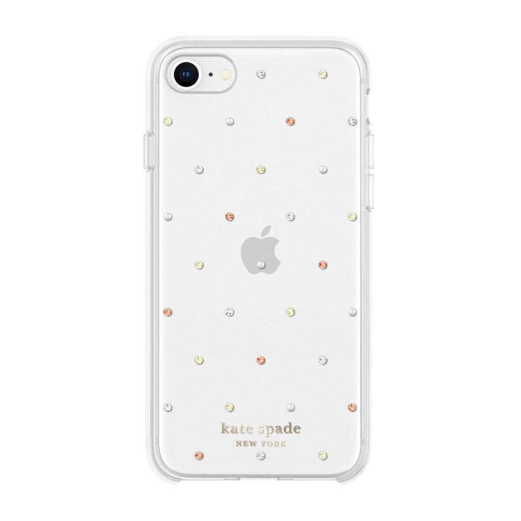 kate spade new york Protective Hardshell Phone Case for Apple iPhone SE/8/7/6 Pin Dot Gem