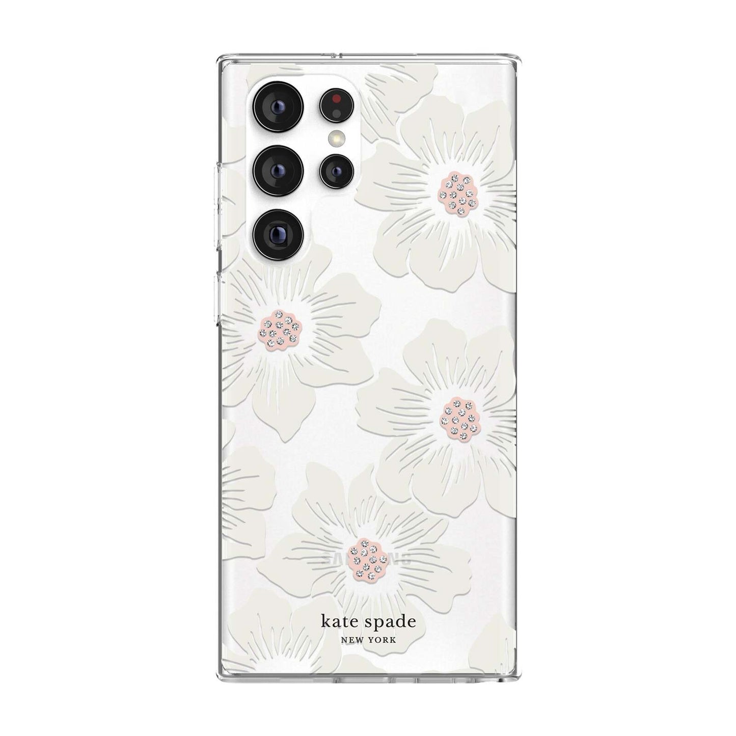 kate spade new york Phone Case for Galaxy S22 Ultra Protective Hardshell Flower Print