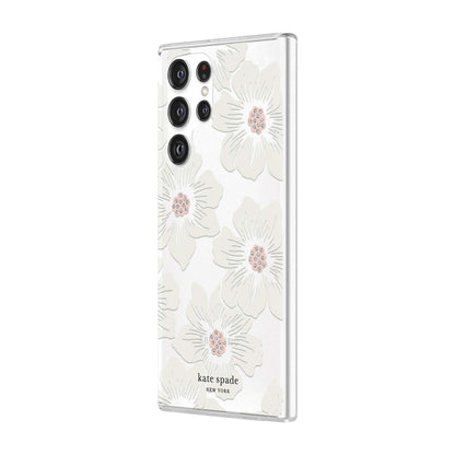 kate spade new york Phone Case for Galaxy S22 Ultra Protective Hardshell Flower Print