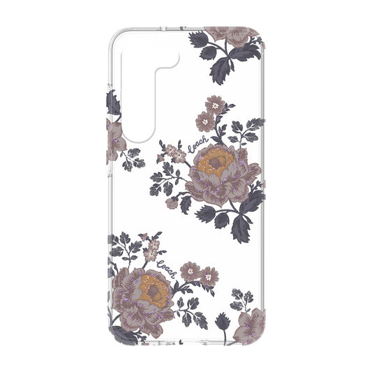 Coach phone case for Samsung S23 Protective Case Moody Floral