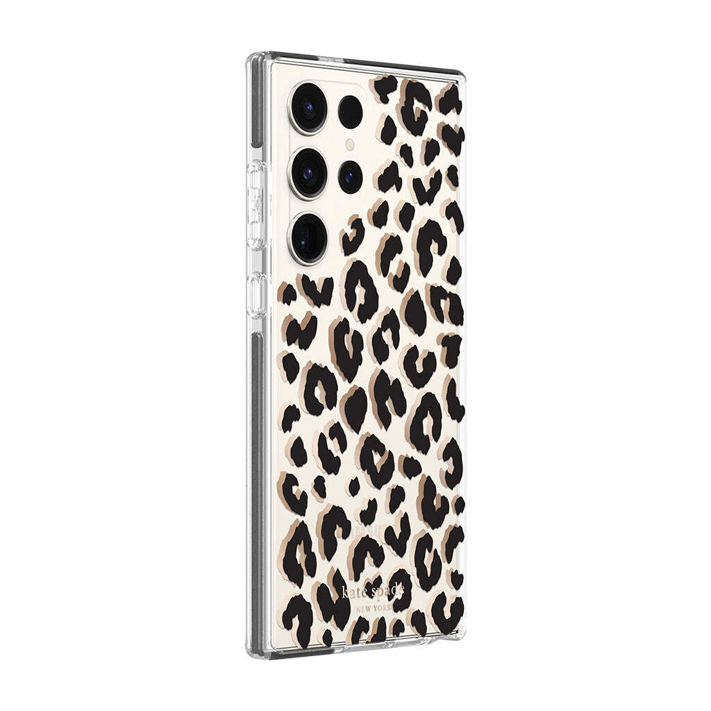 KSNY phone case for Samsung Galaxy S23 Ultra Protective Hardshell City Leopard Black