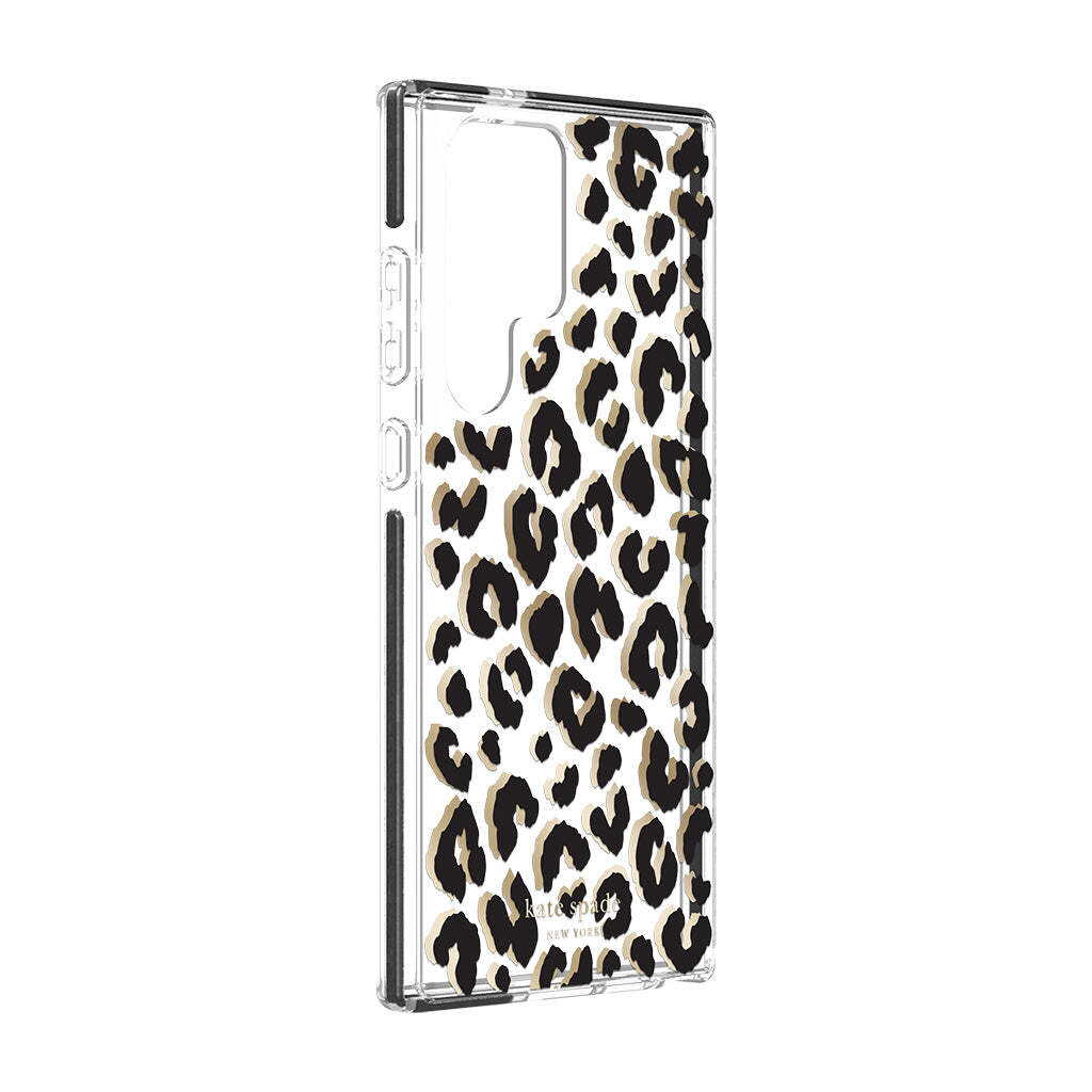 KSNY phone case for Samsung Galaxy S23 Ultra Protective Hardshell City Leopard Black