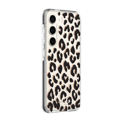 KSNY phone case for Samsung Galaxy S23 Protective Hardshell City Leopard Black