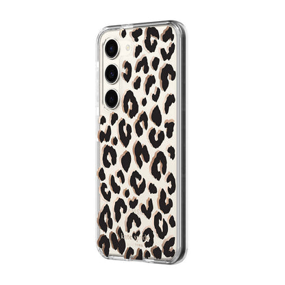 KSNY phone case for Samsung Galaxy S23 Protective Hardshell City Leopard Black