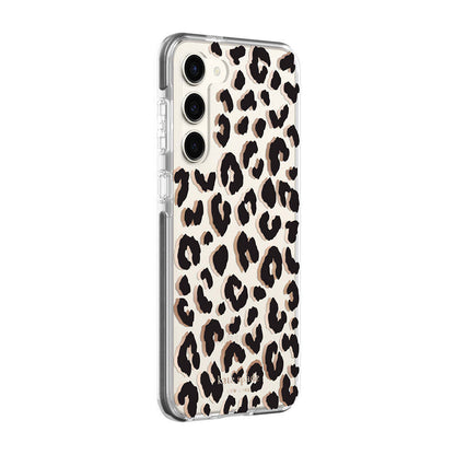 KSNY phone case for Samsung Galaxy S23+ Protective Hardshell City Leopard Black