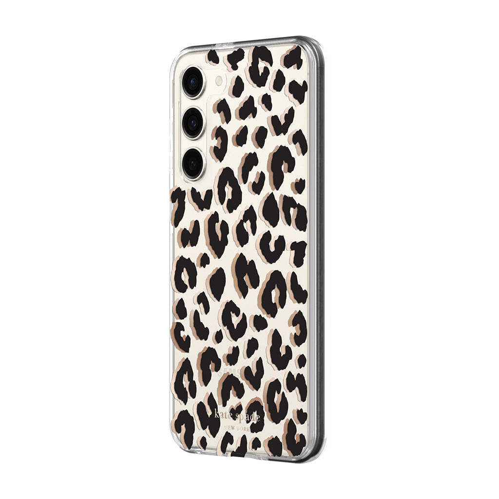 KSNY phone case for Samsung Galaxy S23+ Protective Hardshell City Leopard Black