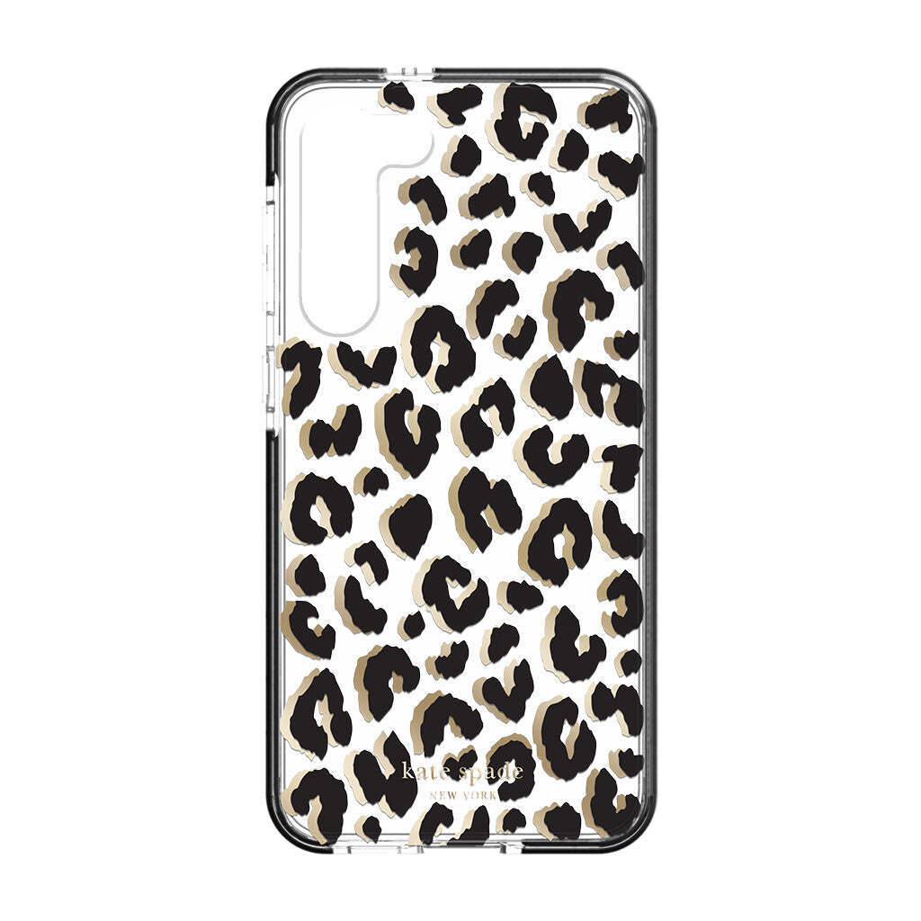 KSNY phone case for Samsung Galaxy S23+ Protective Hardshell City Leopard Black