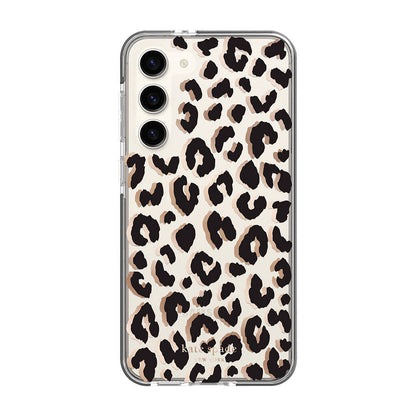 KSNY phone case for Samsung Galaxy S23+ Protective Hardshell City Leopard Black