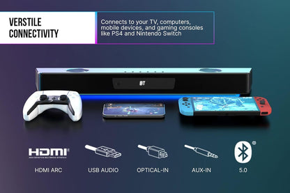 Creative Katana V2X Gaming Soundbar with Subwoofer Black